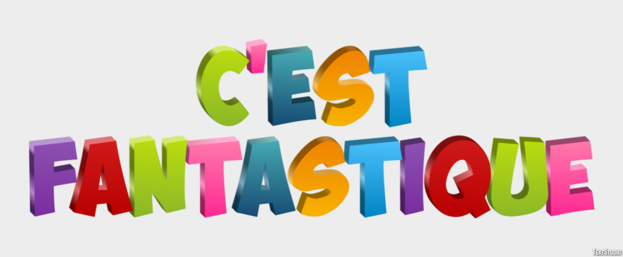 C'est fantastique Effet de Texte