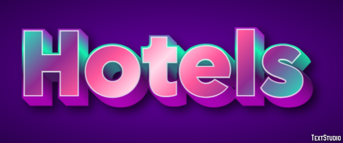 Hotels Tekst Effect