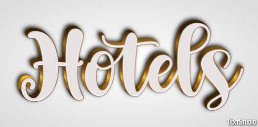 Hotels Tekst Effect