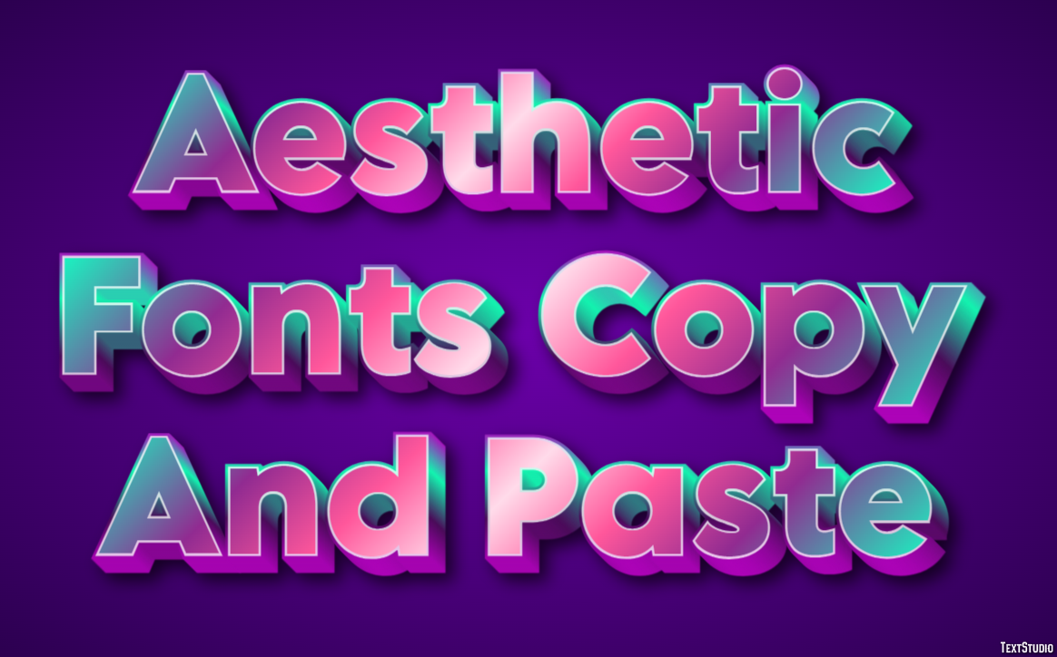 Aesthetic Fonts Copy And Paste Efekt tekstowy