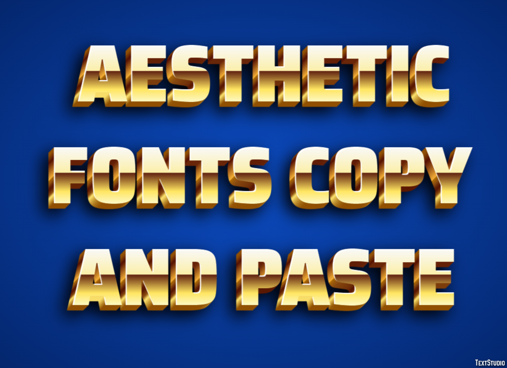 Aesthetic Fonts Copy And Paste Efekt tekstowy