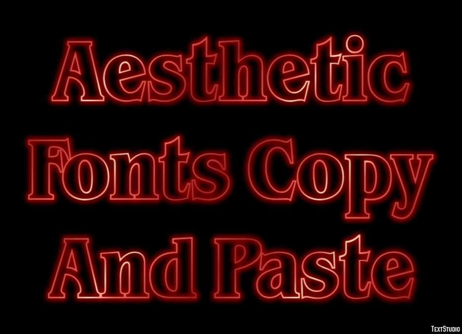 Aesthetic Fonts Copy And Paste Efekt tekstowy