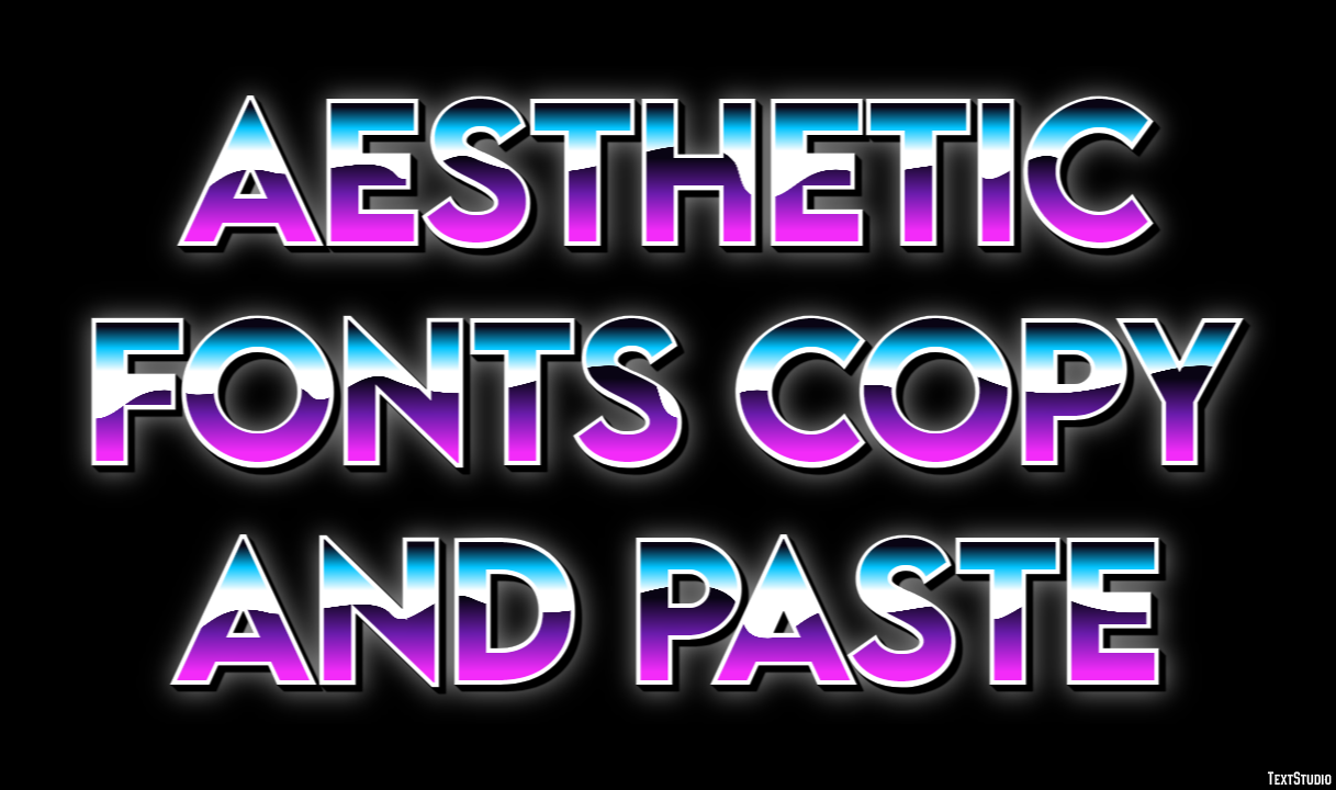 Aesthetic Fonts Copy And Paste Efekt tekstowy