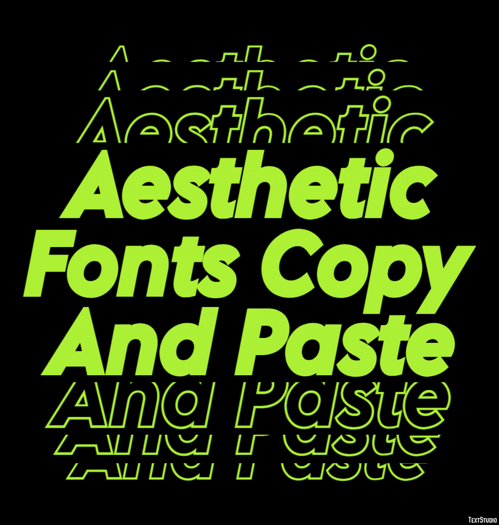 Aesthetic Fonts Copy And Paste Efekt tekstowy