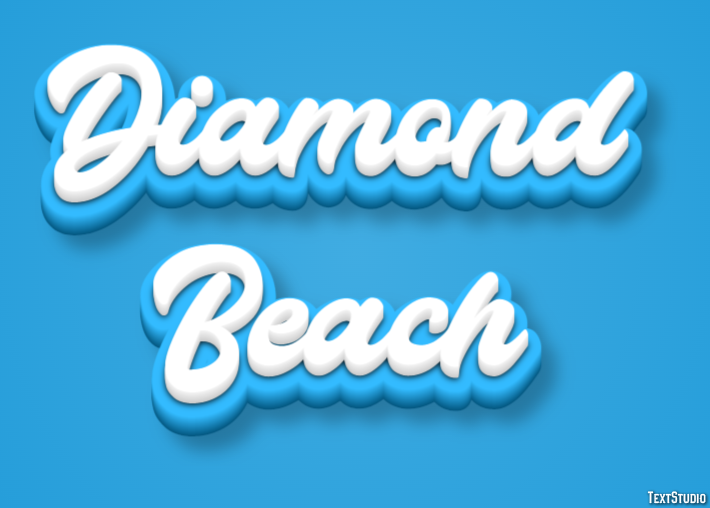 Diamond Beach Efekt tekstowy