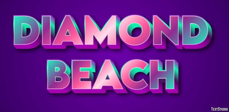 Diamond Beach Efekt tekstowy