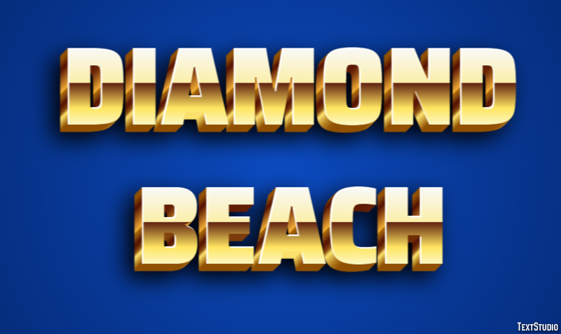 Diamond Beach テキスト効果