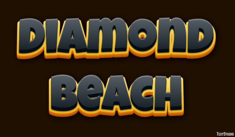Diamond Beach Text Effect