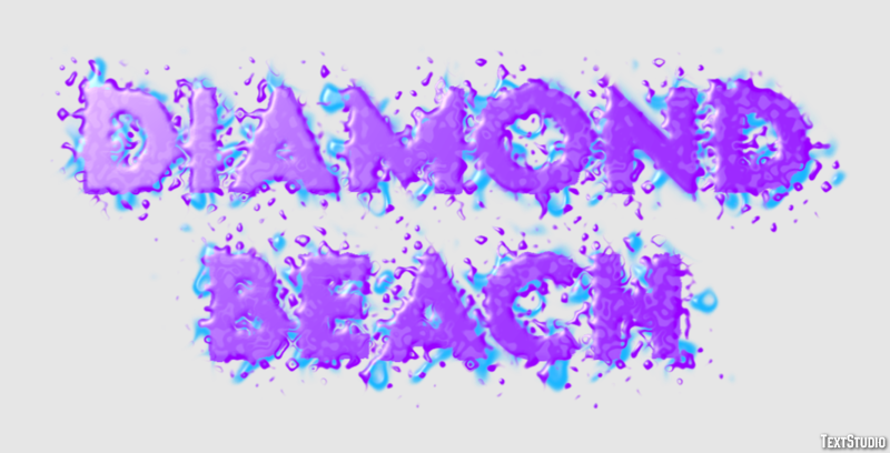 Diamond Beach Effetto testo