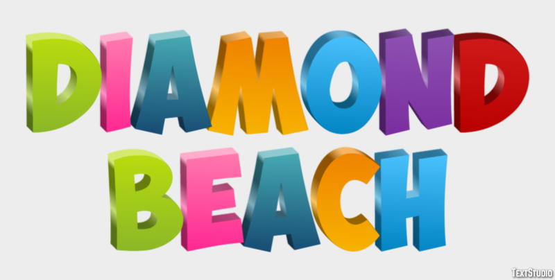 Diamond Beach Effetto testo