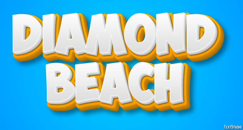 Diamond Beach Effetto testo