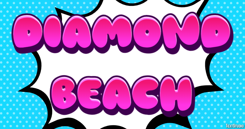 Diamond Beach Efekt tekstowy