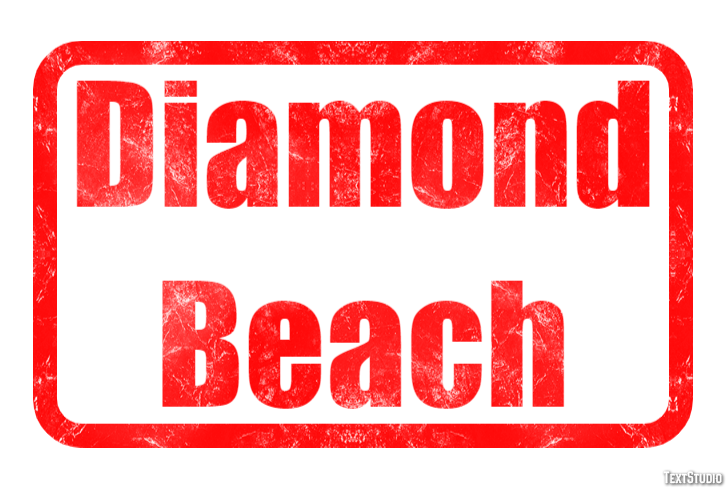 Diamond Beach Effetto testo