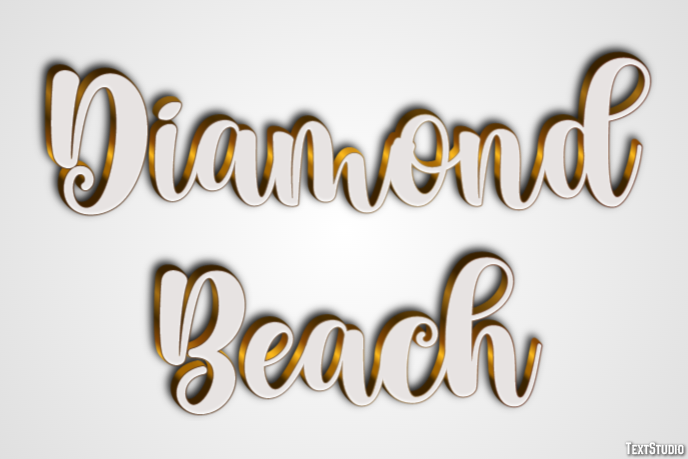 Diamond Beach Effetto testo