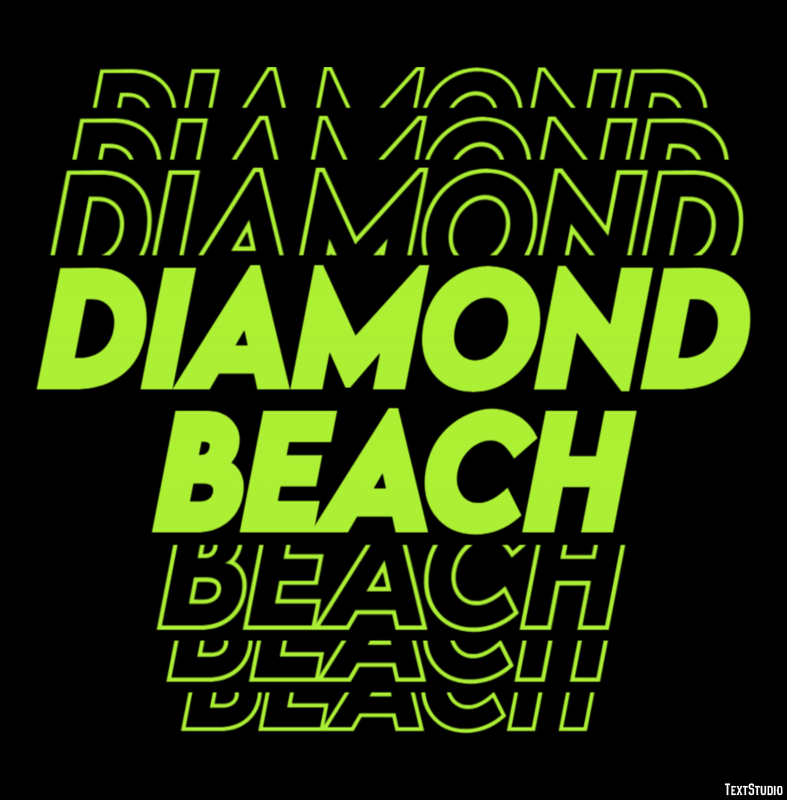 Diamond Beach Efekt tekstowy