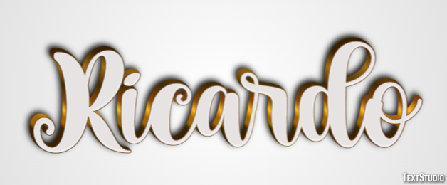 Ricardo Efecto de Texto