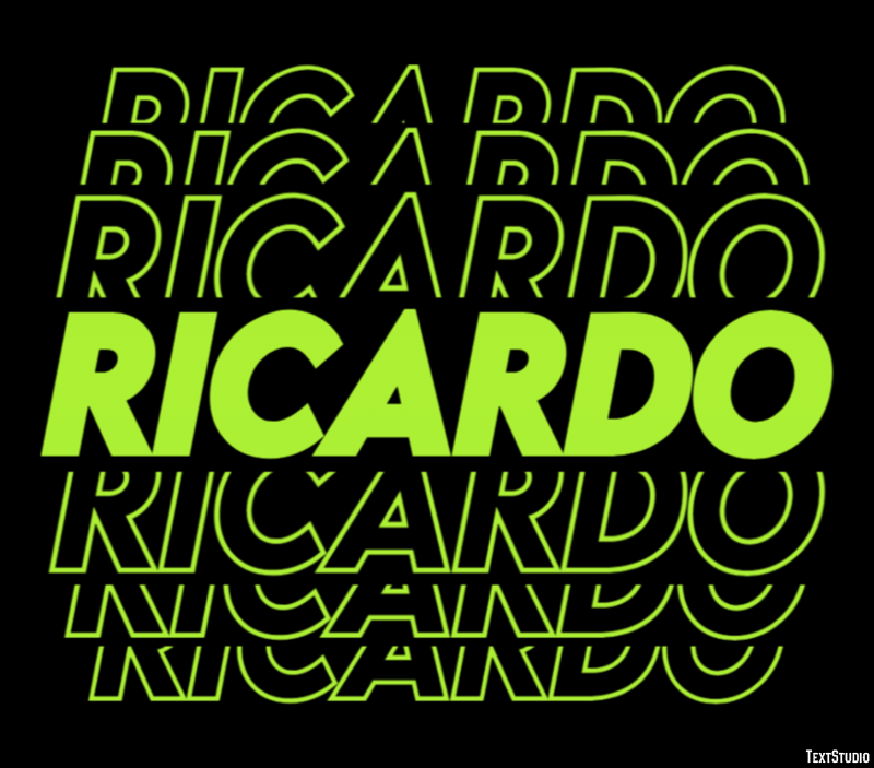 Ricardo Texteffekt