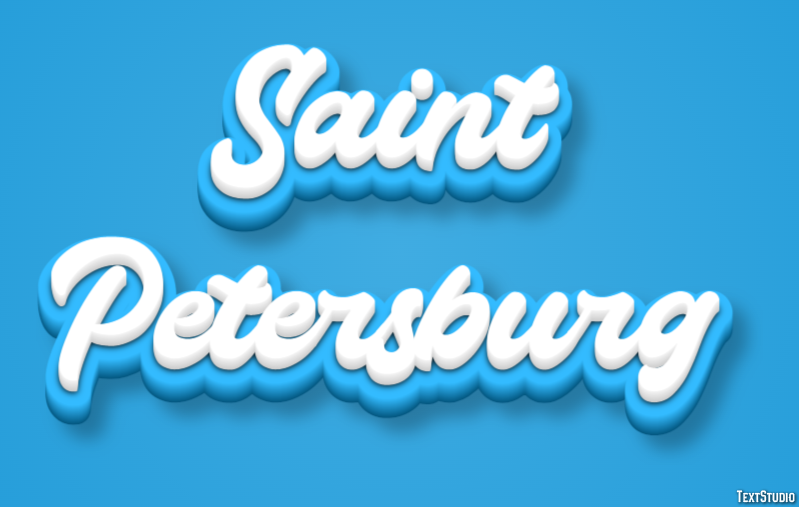 Saint Petersburg Efekt tekstowy