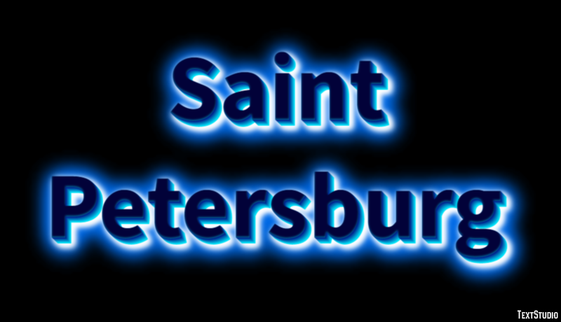 Saint Petersburg Effetto testo