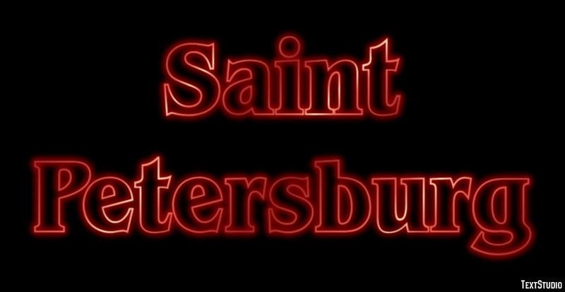 Saint Petersburg Efekt tekstowy