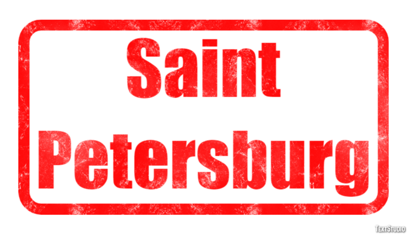 Saint Petersburg Efekt tekstowy