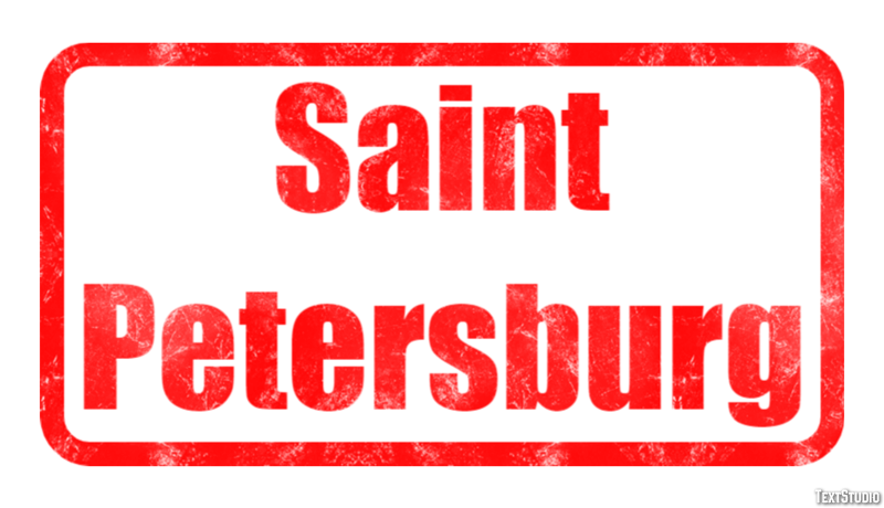 Saint Petersburg Efekt tekstowy