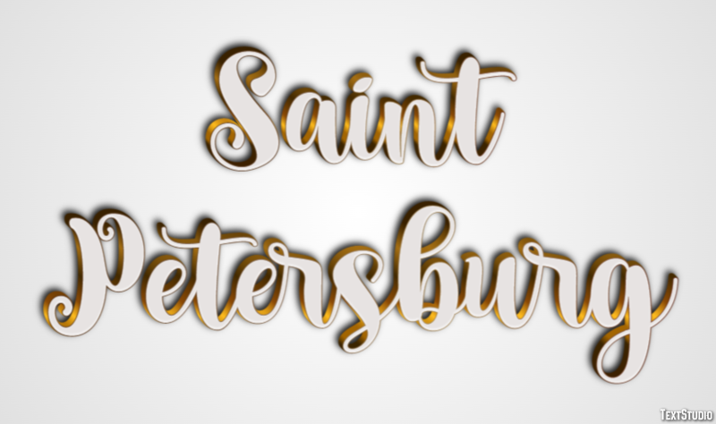 Saint Petersburg Efekt tekstowy