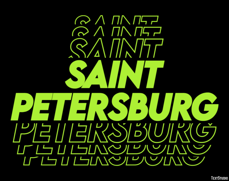 Saint Petersburg Efekt tekstowy