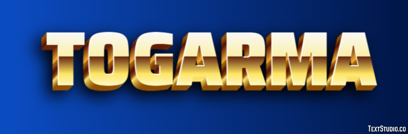 Togarma Efecto de texto