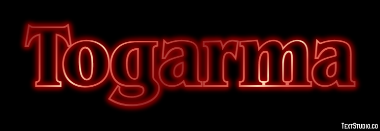Togarma Efecto de texto