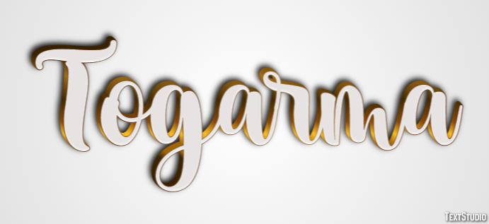 Togarma Efecto de texto
