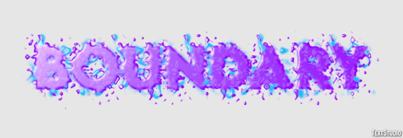 Boundary Text Effect
