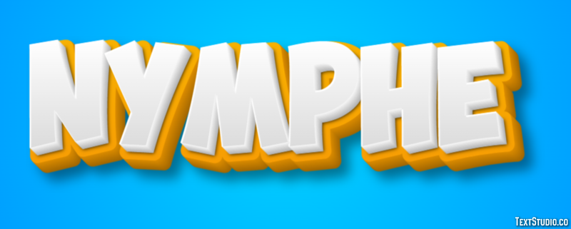Nymphe Effet de texte