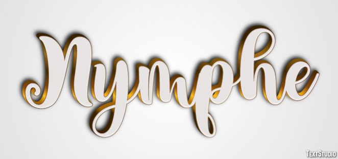 Nymphe Effet de texte