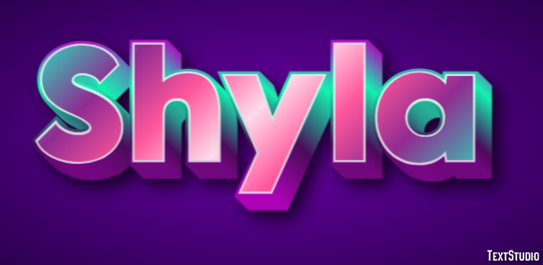 Shyla Efekt tekstowy