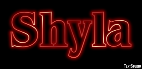 Shyla Effetto testo