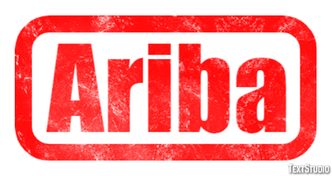 Ariba Text effect