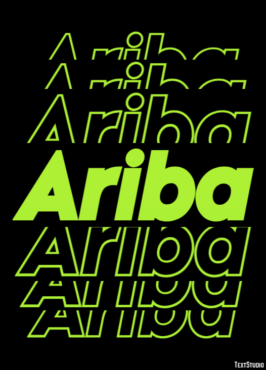 Ariba Text Effect