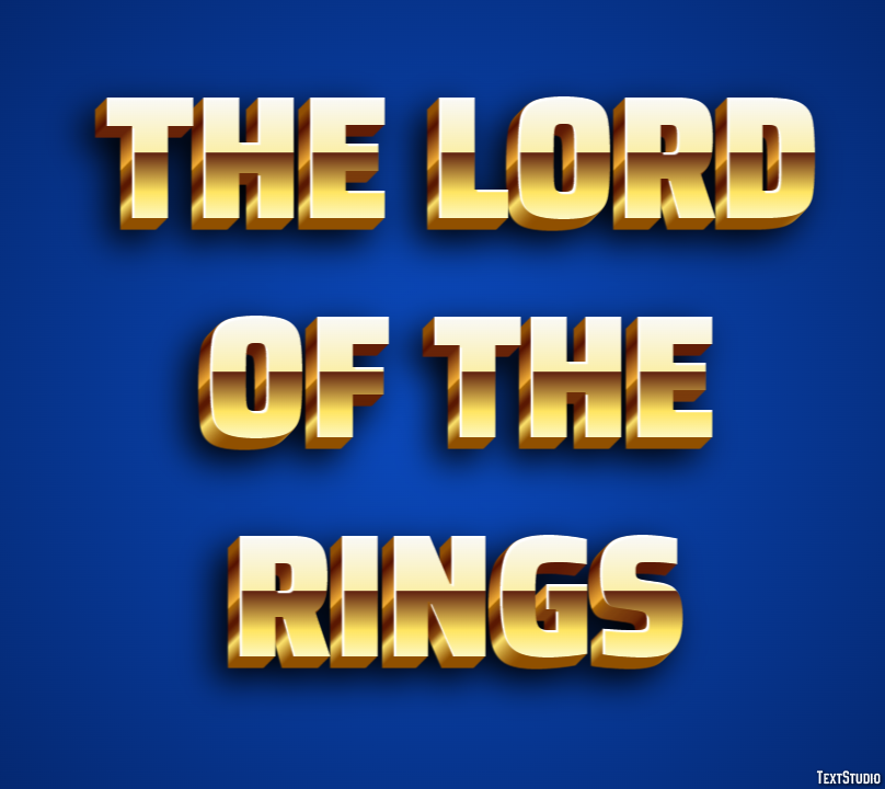 The Lord of the Rings Tekst Effect