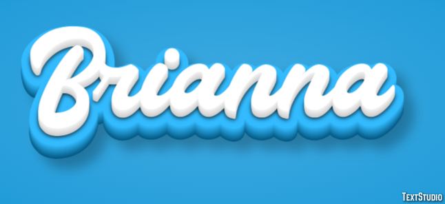 Brianna Text effect