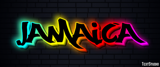 Jamaica Text effect
