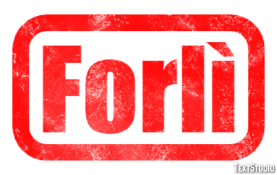 Forlì Efekt tekstowy