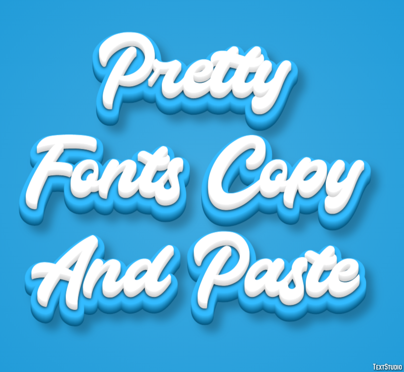 Pretty Fonts Copy And Paste Efekt tekstowy