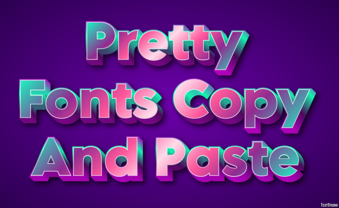 Pretty Fonts Copy And Paste Efekt tekstowy