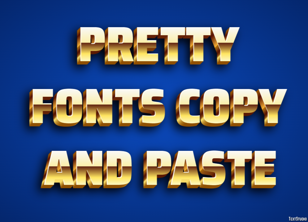 Pretty Fonts Copy And Paste Efecto de Texto