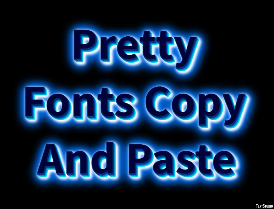Pretty Fonts Copy And Paste Tekst Effect