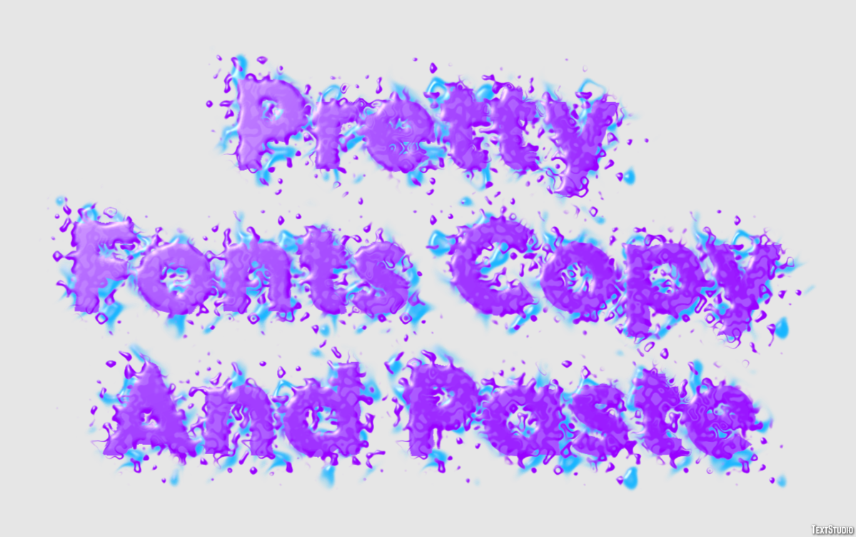 Pretty Fonts Copy And Paste Efekt tekstowy