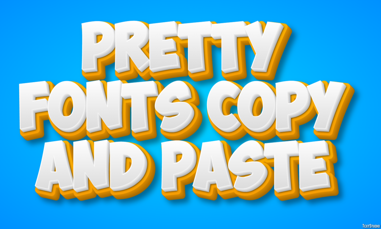 Pretty Fonts Copy And Paste Tekst Effect