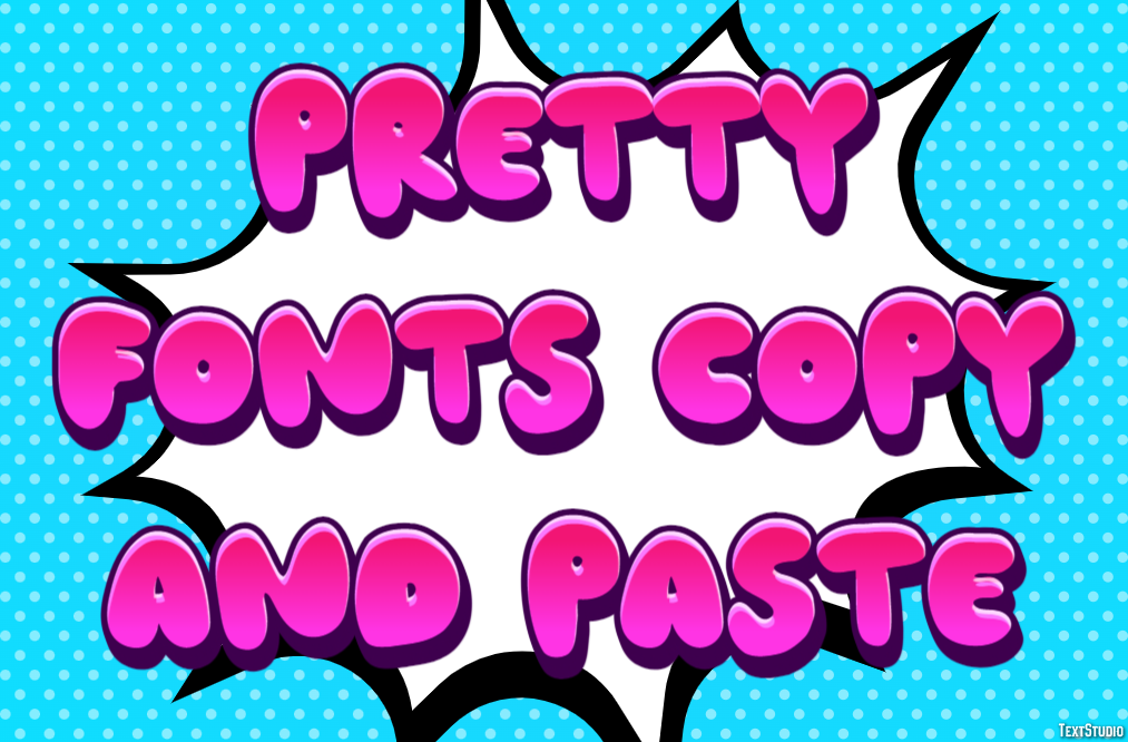 Pretty Fonts Copy And Paste Efekt tekstowy