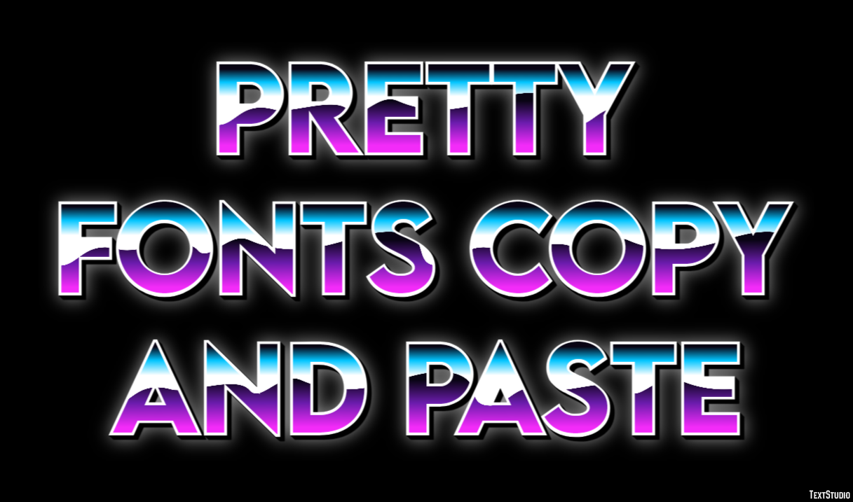 Pretty Fonts Copy And Paste Efekt tekstowy